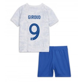 Baby Fußballbekleidung Frankreich Olivier Giroud #9 Auswärtstrikot WM 2022 Kurzarm (+ kurze hosen)